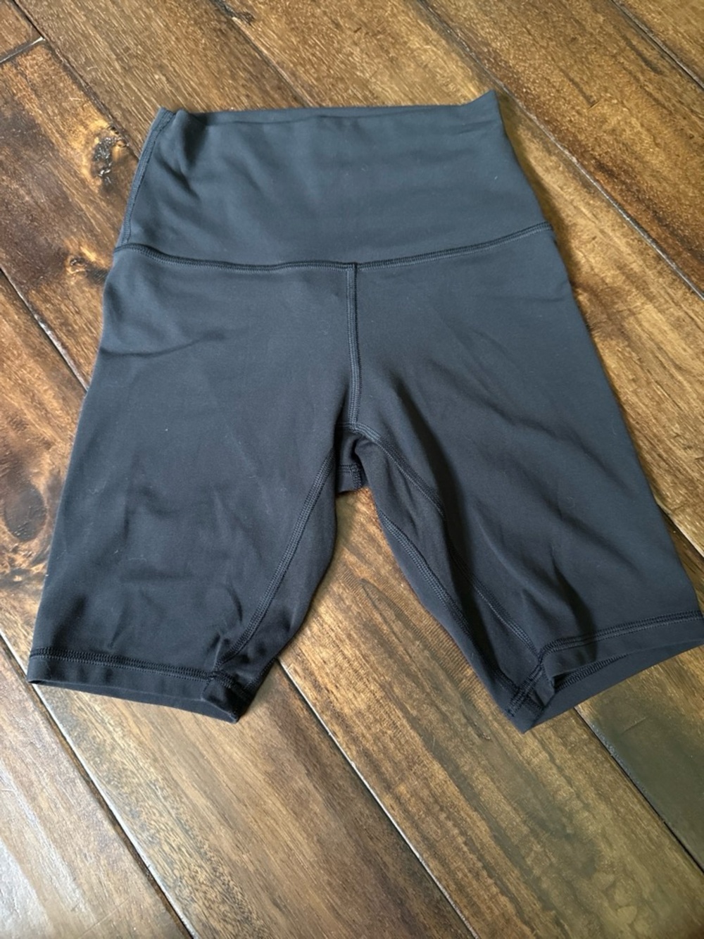 High-Waist Black Women's Bike Shorts
